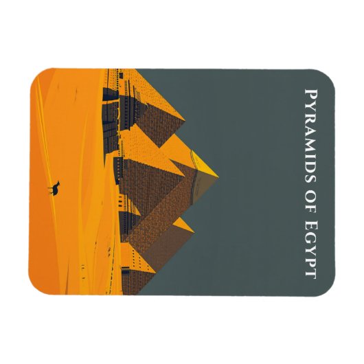 Pyramiden von Ägypten Reisen Alte Wunder Magnet (Horizontal)