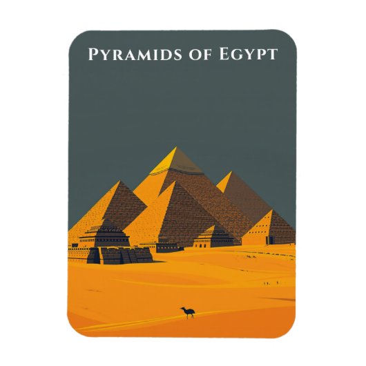 Pyramiden von Ägypten Reisen Alte Wunder Magnet (Vertikal)