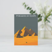 Pyramiden von Ägypten Reisen Alte Wunder Postkarte (Stehend Vorderseite)