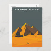 Pyramiden von Ägypten Reisen Alte Wunder Postkarte (Vorne/Hinten)