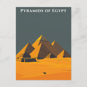 Pyramiden von Ägypten Reisen Alte Wunder Postkarte