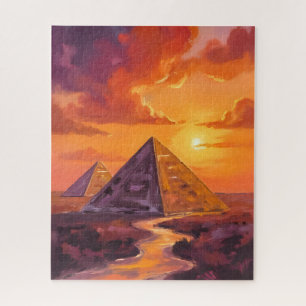 Pyramiden von Ägypten Sonnenuntergang Reise Puzzle
