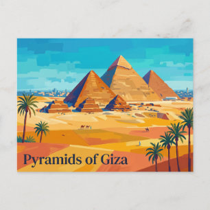 Pyramiden von Giza Ägypten Postkarte