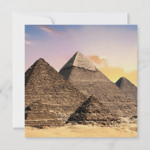Pyramiden Von Giza Reise Ägypten Foto Feiertagskarte