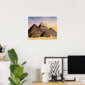 Pyramiden Von Giza Reise Ägypten Foto Poster (Heimbüro)
