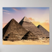 Pyramiden Von Giza Reise Ägypten Foto Poster (Vorne)