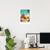 Pyramiden von Gizeh Ägypten Reisen Print Poster (Heimbüro)