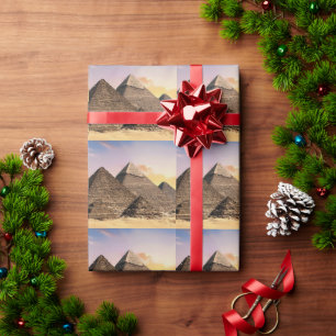 Pyramiden von Gizeh Altes Ägypten Wüstenlandschaft Geschenkpapier