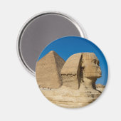Pyramiden von Gizeh die in Ägypten Magnet (Vorderseite/Rückseite)