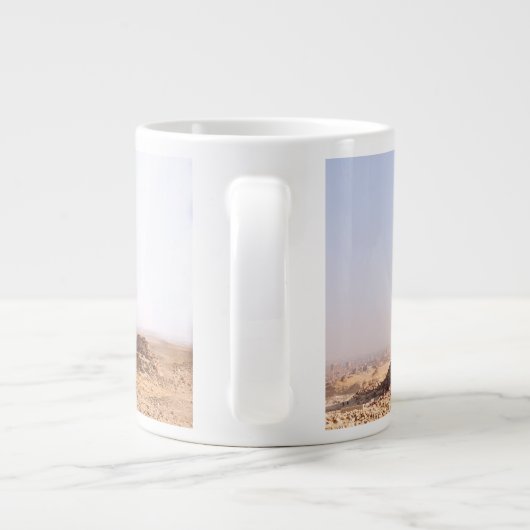 Pyramiden von Gizeh Jumbo-Tasse (Rückseite)