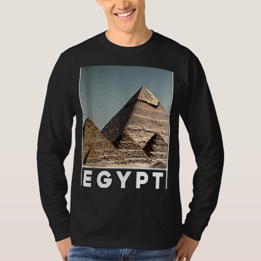 Pyramiden von Gizeh Kairo Ägypten T-Shirt (Vorderseite)