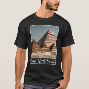 Pyramiden von Gizeh Kairo Ägypten Zeit gut verbrac T-Shirt