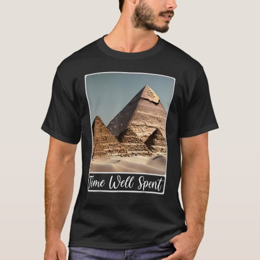 Pyramiden von Gizeh Kairo Ägypten Zeit gut verbrac T-Shirt (Vorderseite)