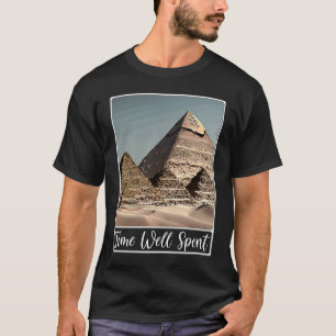 Pyramiden von Gizeh Kairo Ägypten Zeit gut verbrac T-Shirt