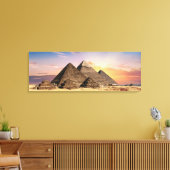 Pyramiden von Gizeh Leinwanddruck (Insitu (Wohnzimmer))