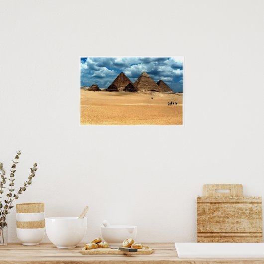 Pyramiden von Gizeh Poster (Küche)