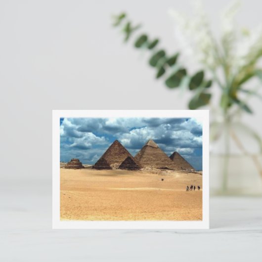 Pyramiden von Gizeh Postkarte (Stehend Vorderseite)