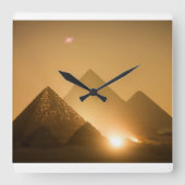 Pyramiden von Gizeh Wanduhren (Vorderseite)