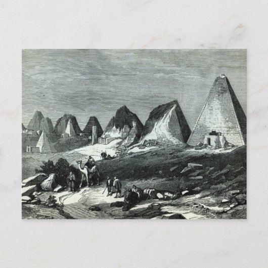 Pyramiden von Meroe, am Nil Postkarte (Vorderseite)