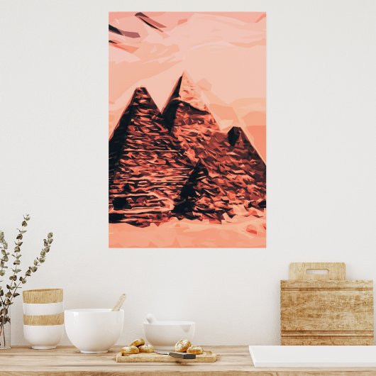 PyramidenÄgypter Poster (Küche)