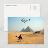 Pyramidenkamel Postkarte (Vorne/Hinten)