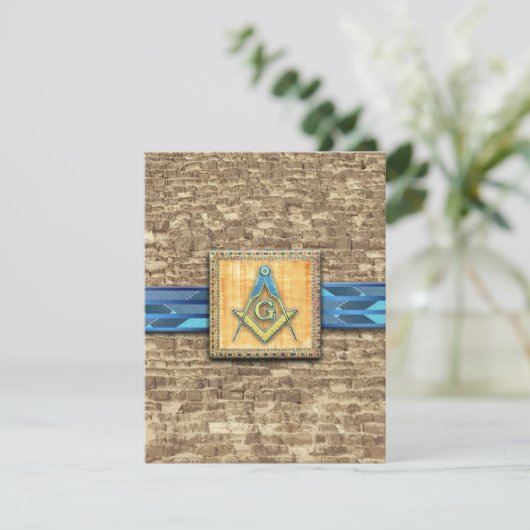 Pyramidenkompass Dankeskarte (Stehend Vorderseite)