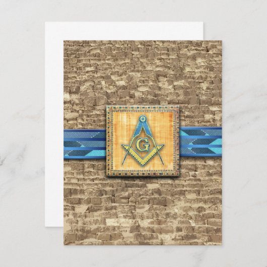 Pyramidenkompass Dankeskarte (Vorne/Hinten)