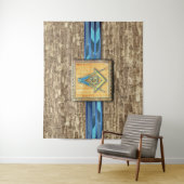 Pyramidenkompass Wandteppich (Beispiel)