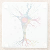 Pyramidenneuron im Neocortex Glasuntersetzer (Rückseite)