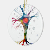 Pyramidenneuron im Neocortex Keramik Ornament (Links)