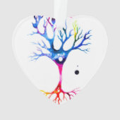 Pyramidenneuron im Neocortex Ornament (Rückseite)