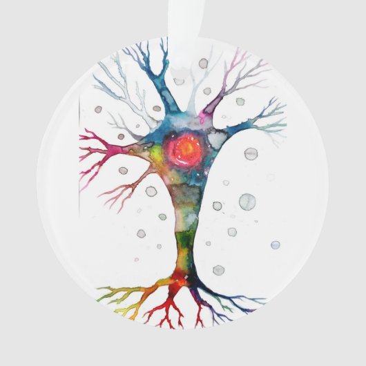 Pyramidenneuron im Neocortex Ornament (Vorderseite)