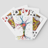 Pyramidenneuron im Neocortex Spielkarten (Rückseite)