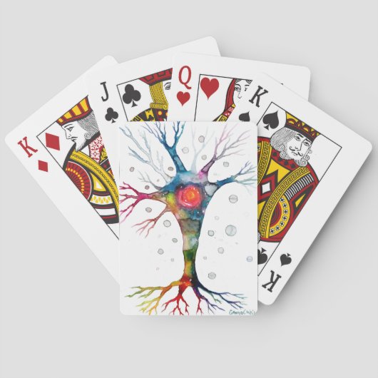 Pyramidenneuron im Neocortex Spielkarten (Rückseite)