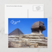 Pyramidensphinx Postkarte (Vorne/Hinten)