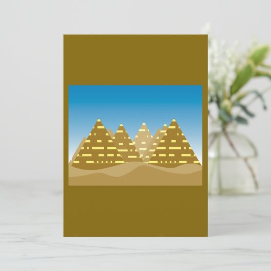 Pyramidenstadt Einladung (Stehend Vorderseite)