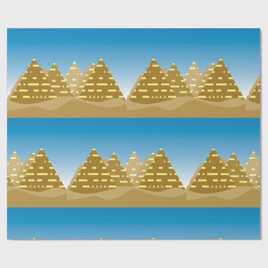 Pyramidenstadt Geschenkpapier (Flach)