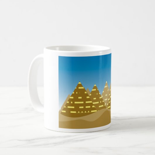 Pyramidenstadt Kaffeetasse (Vorderseite Links)