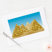 Pyramidenstadt Rechteckiger Aufkleber