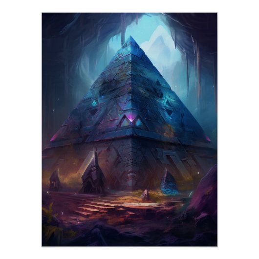 Pyramidenstruktur Poster (Vorderseite)