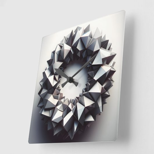 pyramides ring quadratische wanduhr (Winkel)