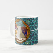 Pyramids Alien Spaceship Kaffeetasse (Vorderseite Links)