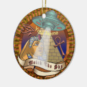 Pyramids Alien Spaceship Keramik Ornament (Links)