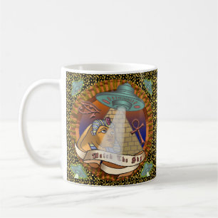 Pyramids Alien Spaceship Tasse