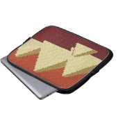 Pyramids Artisan Crochet Print Electronics Bag Laptopschutzhülle (Vorne Knopf)