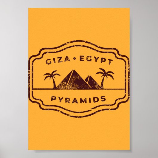 Pyramids Gizeh Ägypten Poster (Vorne)