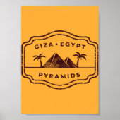 Pyramids Gizeh Ägypten Poster (Vorne)