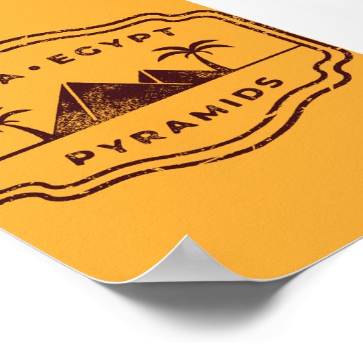 Pyramids Gizeh Ägypten Poster (Ecke)