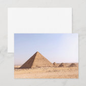 Pyramids of Egypt Coffee Mug Dankeskarte (Vorne/Hinten)