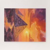 Pyramids of Egypt Sunset Travel Puzzle (Horizontal)